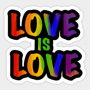 Love is love Sticker